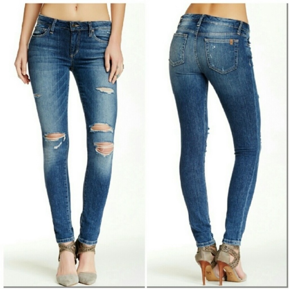 Joe’s Jeans Keagan Super Soft Destroyed Skinny Stretch Jeans 26 - Picture 14 of 14